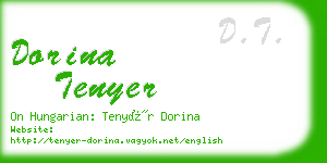 dorina tenyer business card